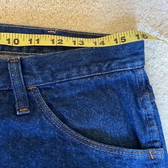 𝅺legendary Gold Men's Straight Leg Jeans with Frayed Hem Size 34 x 26.5 - Picture 9 of 14